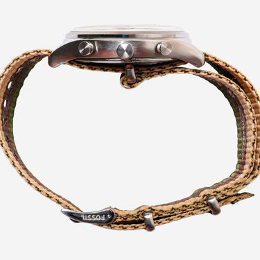 Fossil Rewound Green and Brown Quartz Analog Watch 40mm