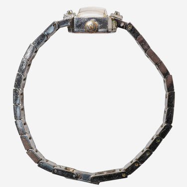 Waltham Rewound Small Square Silver Mechanical Watch 15mm