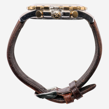 Fossil Rewound Gold, Silver and Brown Colored Quartz Analog Watch