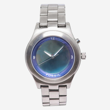 Fossil Rewound Ole Miss Silver Quartz Analog Watch