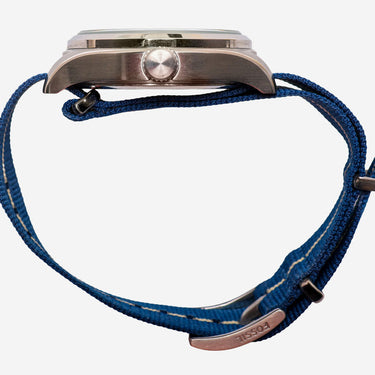 Fossil Rewound Silver and Blue Colored Quartz Analog Watch