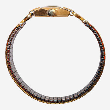 Wittnauer Rewound Square Gold Bracelet Mechanical Watch