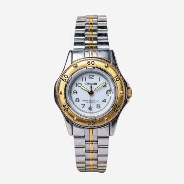 Cherokee Rewound Gold and Silver Metal Bracelet Quartz Analog Watch