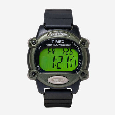 Timex Rewound Expedition Green and Black Resin Quartz Digital Watch