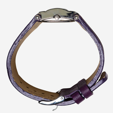 Jaclyn Smith Rewound Silver and Purple Quartz Analog Watch