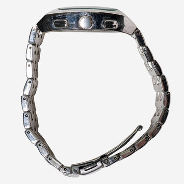 Fossil Rewound Blue Silver Metal Bracelet Quartz Analog Watch