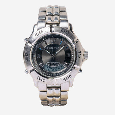 Armitron Rewound Silver Metal Quartz Analog Watch