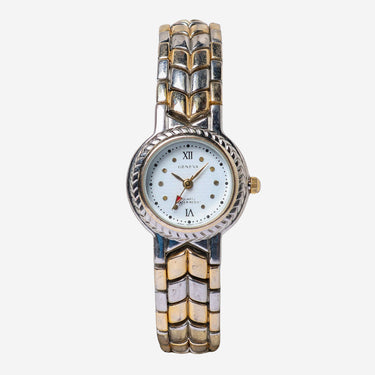 Geneva Rewound Silver and Gold Metal Bracelet Quartz Analog Watch