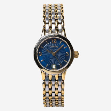 Stuhrling Rewound Silver and Gold Quartz Analog Watch