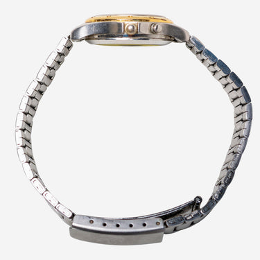 Balento Rewound Silver and Gold Metal Bracelet Quartz Analog Watch