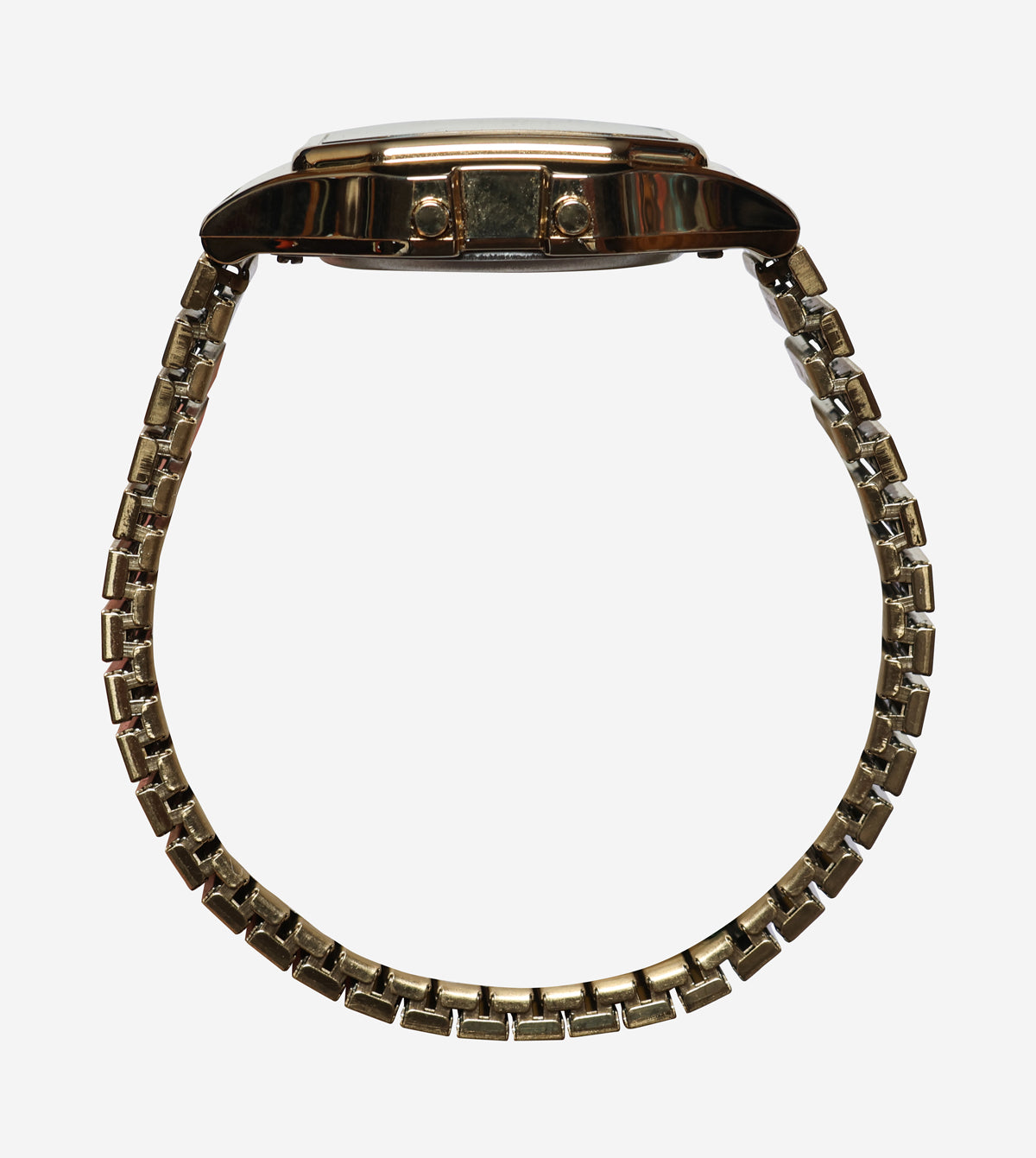 Timex Rewound Gold Bracelet Quartz Digital Watch