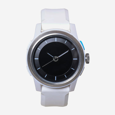 Cookoo Rewound Black and White Resin Strap Quartz Analog Watch