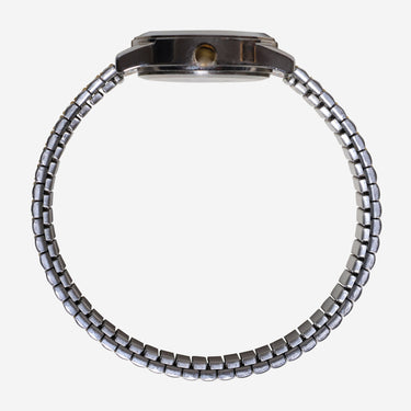 Timex Rewound Silver and Gold Metal Bracelet Quartz Analog Watch