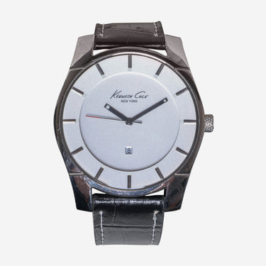 Kenneth Cole Rewound Silver and Black Quartz Analog Watch