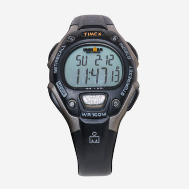 Timex Rewound Ironman Silver and Black Quartz Digital Watch