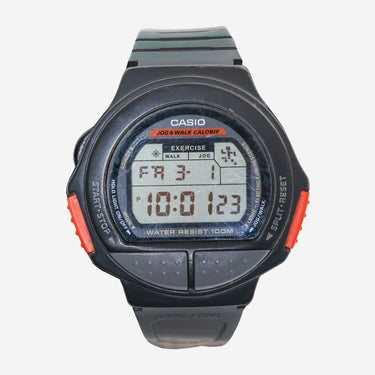 Casio Rewound Black and Gray Quartz Digital Watch