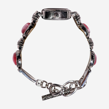 Frondini Rewound Silver and Pink Metal Bracelet Quartz Analog Watch