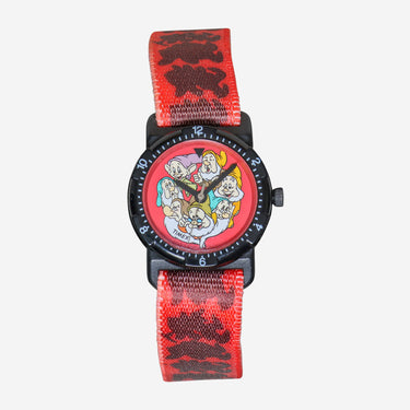 Timex Rewound Kids Snow White and The Seven Dwarfs Black and Red Quartz Analog Watch