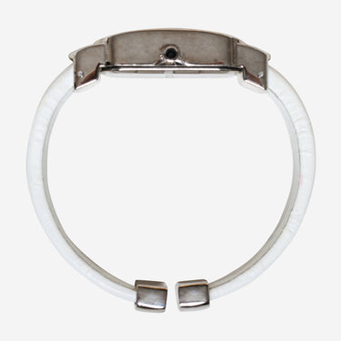 Chico's Rewound Silver and White Bracelet Quartz Analog Watch