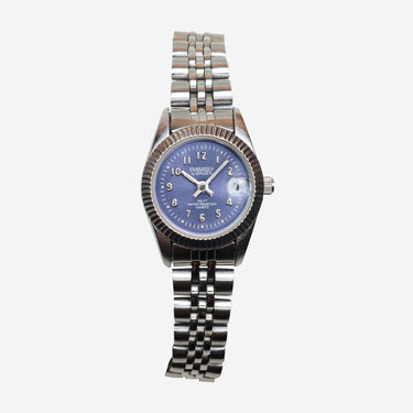 Gruen Rewound Silver and Blue Bracelet Quartz Analog Watch