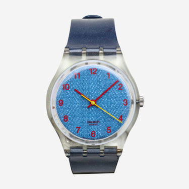 Swatch Rewound Blue Quartz Analog Watch