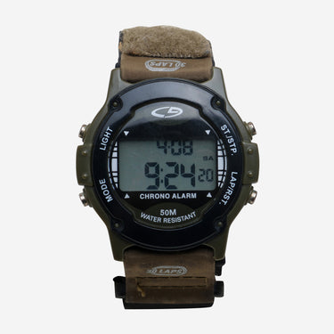C9 Rewound Green and Black Quartz Digital Watch