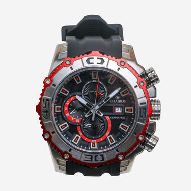 Chairos Rewound Silver and Black Quartz Analog Watch