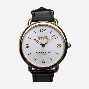 Coach Rewound Black and Gold Quartz Analog Watch