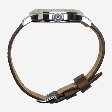 Coach Rewound Silver and Brown Quartz Analog Watch