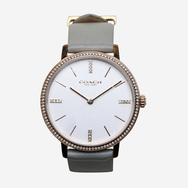 Coach Rewound Gray and Gold Quartz Analog Watch
