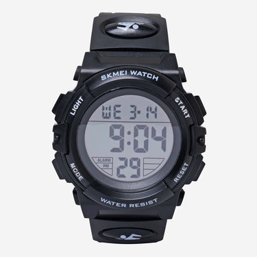 SKMEI Rewound Black Quartz Digital Watch