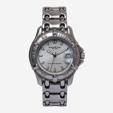 Kenneth Cole Rewound Silver Metal Quartz Analog Watch