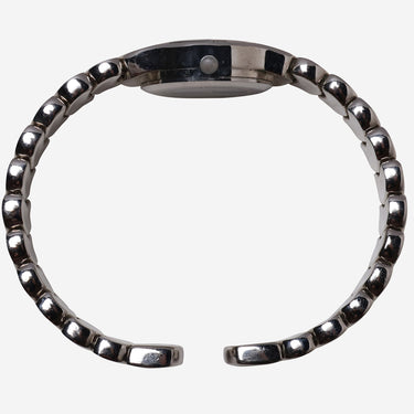 Silver Bracelet Rewound Silver Quartz Analog Watch