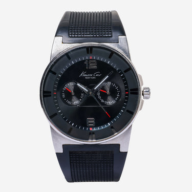 Kenneth Cole Rewound Silver and Black Quartz Analog Watch