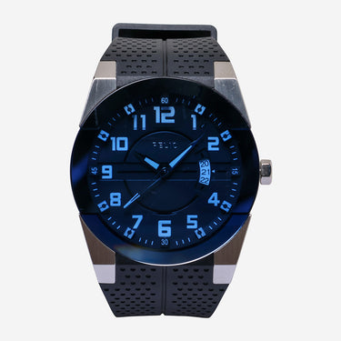 Relic Rewound Silver and Black Quartz Analog Watch