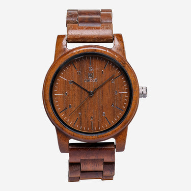 UWood Rewound Wood Bracelet Quartz Analog Watch