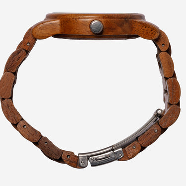 UWood Rewound Wood Bracelet Quartz Analog Watch