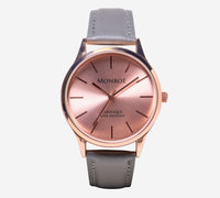 Monroe Rewound Rose Gold and Gray Quartz Analog Watch