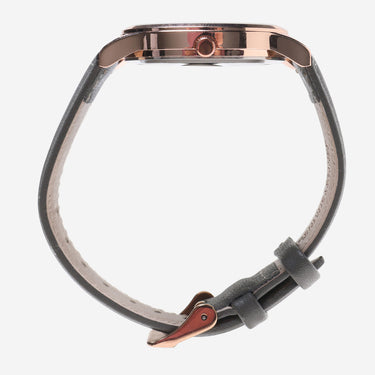 Monroe Rewound Rose Gold and Gray Quartz Analog Watch
