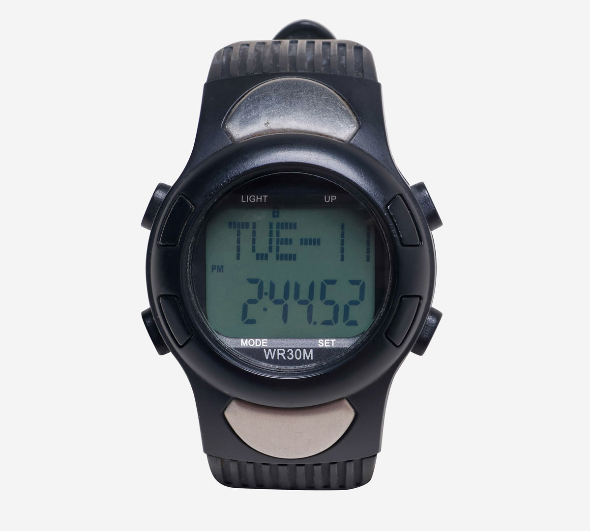 Timex Reno Medline Rewound Black and Silver Quartz Digital Watch – Timex Rewound
