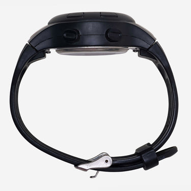 Medline Rewound Black and Silver Quartz Digital Watch