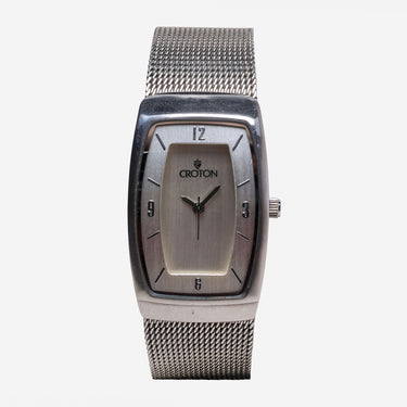 Croton Rewound Silver Bracelet Quartz Analog Watch