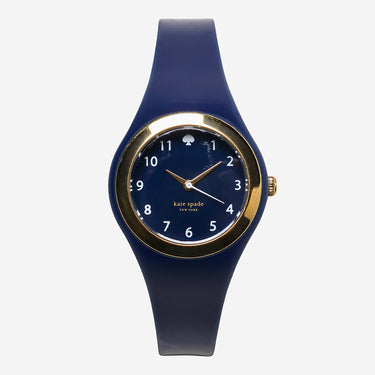 Kate Spade Rewound Gold and Blue Quartz Analog Watch