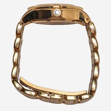 Invicta Rewound Gold Diamond Metal Bracelet Quartz Analog Watch