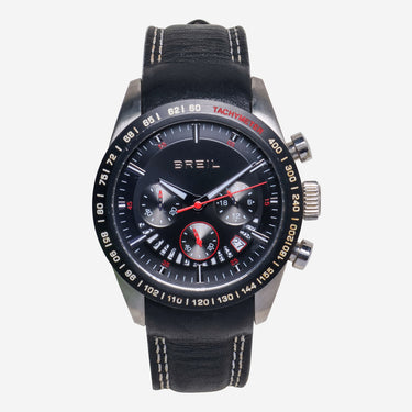 Breil Rewound Silver and Black Quartz Analog Watch