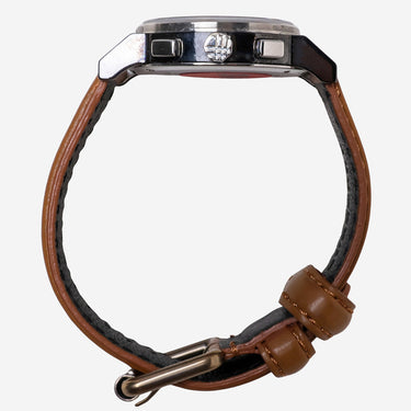 Burberry Rewound Silver and Brown Quartz Analog Watch