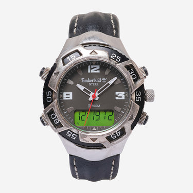 Timberland Rewound Silver and Black Quartz Analog Watch