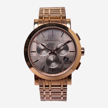 Burberry Rewound Gold Chronograph Quartz Analog Watch