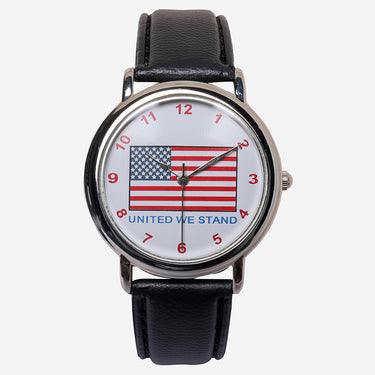 United We Stand Rewound Silver and Black Quartz Analog Watch