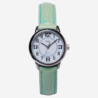 Timex Rewound Light Green and Silver Quartz Analog Watch